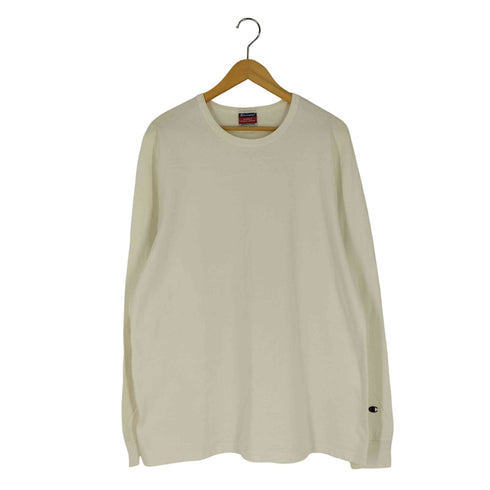 チャンピオン Champion 袖ロゴワッペン クルーネック ロングスリーブ Tシャツ メンズ import:XL