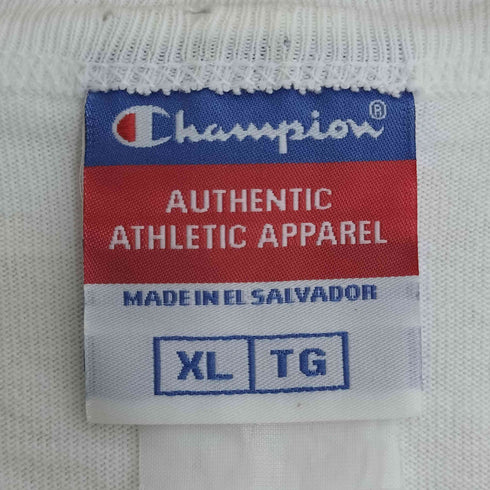 チャンピオン Champion 袖ロゴワッペン クルーネック ロングスリーブ Tシャツ メンズ import:XL