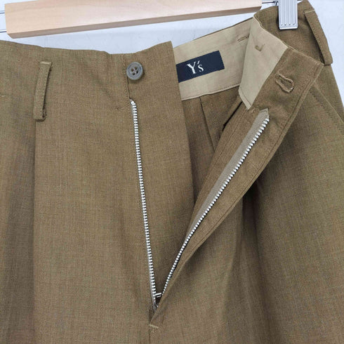 ワイズ Ys 94AW タック ウールパンツ レディース