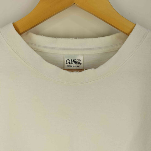 キャンバー CAMBER USA製 ヘビーオンス クルーネック ロングスリーブ Tシャツ メンズ import:XL