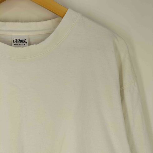 キャンバー CAMBER USA製 ヘビーオンス クルーネック ロングスリーブ Tシャツ メンズ import:XL
