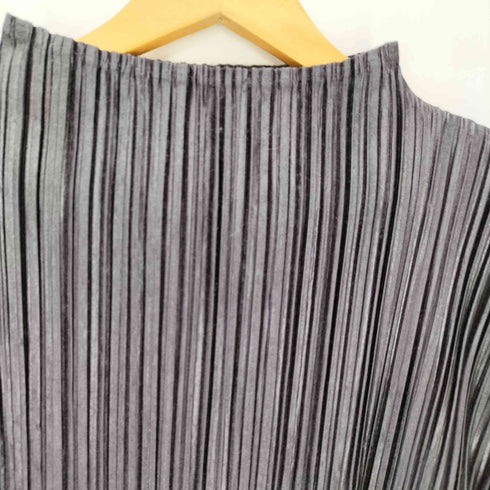 プリーツプリーズイッセイミヤケ PLEATS PLEASE ISSEY MIYAKE フレンチスリーブ ボトルネック プリーツ カットソー レディース JPN:3