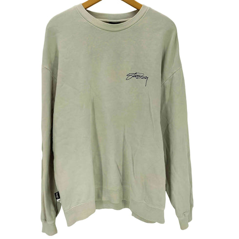 ステューシー Stussy designs 両面 ショーンフォント ロゴ プリント クルーネック スウェット メンズ import:M