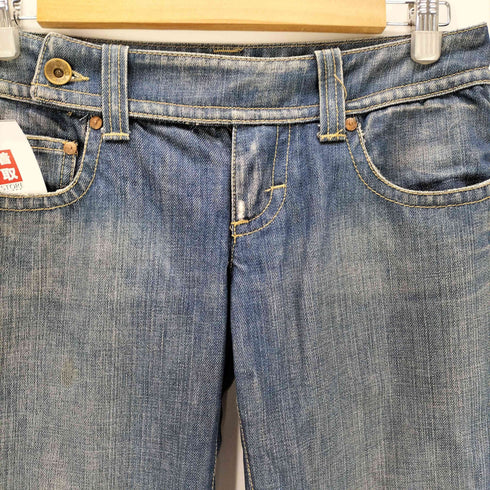 ガス GAS Grotto SPA KODY BELT 5ポケット ブーツカット フレア デニム パンツ 裾カットオフ レディース 27