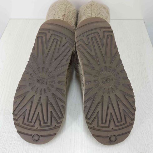 アグ UGG ニット切り替え ロングブーツ レディース
