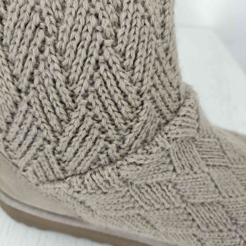 アグ UGG ニット切り替え ロングブーツ レディース