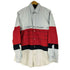 トミーヒルフィガー TOMMY HILFIGER フロントデザイン ストラップ柄 L/S BDシャツ メンズ import:M