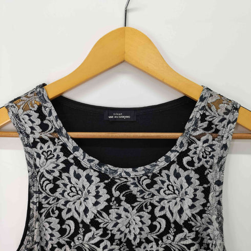 トリココムデギャルソン tricot COMME des GARCONS フラワーエンブロイダリーワンピース レディース