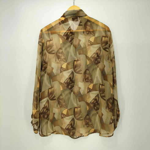 SUPERLINE 総柄 シアー L/S シャツ レディース import:L