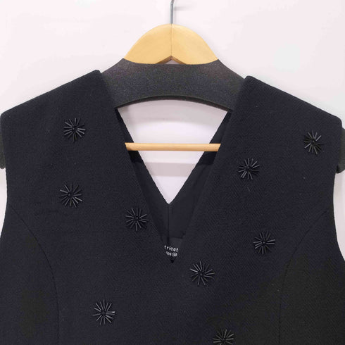 トリココムデギャルソン tricot COMME des GARCONS ガラスビーズ ノーリーズワンピース レディース