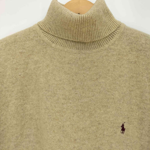 ポロバイラルフローレン Polo by RALPH LAUREN 90-00s ポニー刺繍 ウール タートルネックニット メンズ import:L