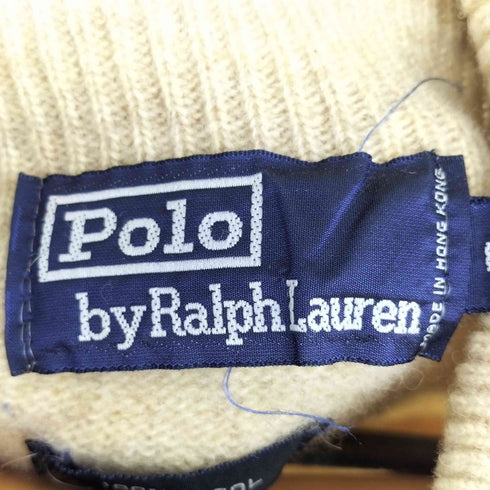 ポロバイラルフローレン Polo by RALPH LAUREN 90-00s ポニー刺繍 ウール タートルネックニット メンズ import:L