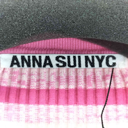 アナスイ ANNA SUI ANNA SUI NYC 90'sボーダー スキッパーZIPカーディガン レディース FREE