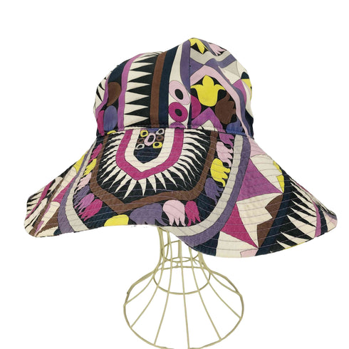 エミリオプッチ EMILIO PUCCI 総柄 チューリップ ハット レディース