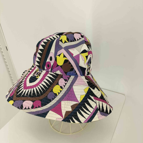 エミリオプッチ EMILIO PUCCI 総柄 チューリップ ハット レディース