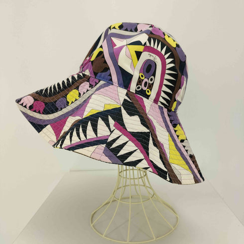 エミリオプッチ EMILIO PUCCI 総柄 チューリップ ハット レディース