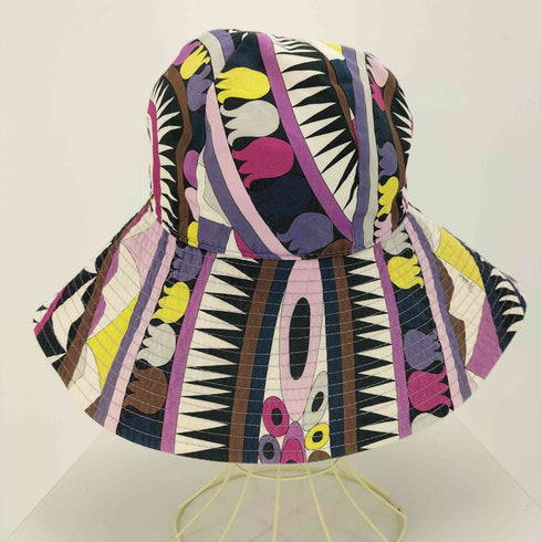 エミリオプッチ EMILIO PUCCI 総柄 チューリップ ハット レディース