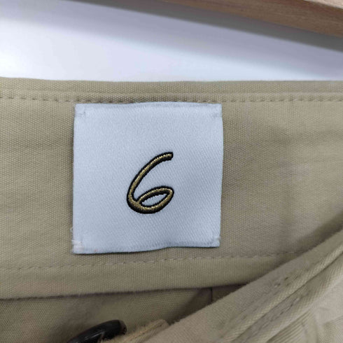 ロクビューティーアンドユースユナイテッドアローズ 6 BEAUTY & YOUTH UNITED ARROWS 25SS コットン チノ ワイド パンツ レディース 38