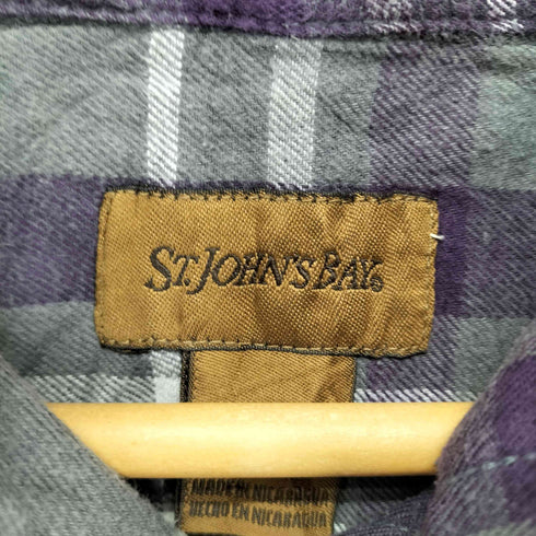 セントジョンズベイ STJOHNS BAY チェックネルシャツ メンズ L/G