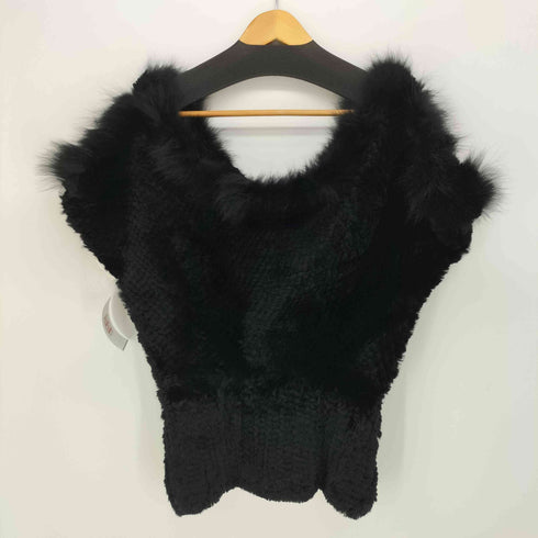 GINO MARINA LUXE ファー クロップド トップス レディース FREE