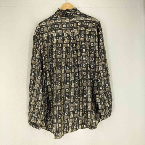 BOGARI STUDIO 総柄シルクシャツ メンズ XL
