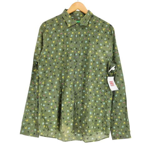 ユナイテッドカラーズオブベネトン UNITED COLORS OF BENETTON 総柄シャツ メンズ XL