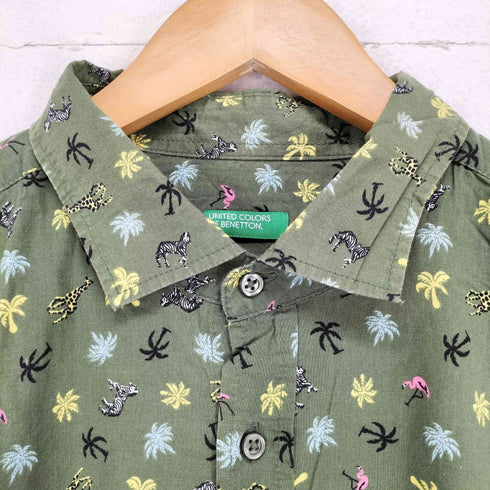 ユナイテッドカラーズオブベネトン UNITED COLORS OF BENETTON 総柄シャツ メンズ XL