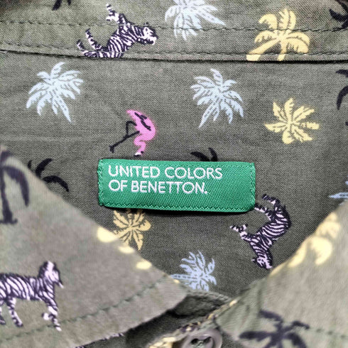 ユナイテッドカラーズオブベネトン UNITED COLORS OF BENETTON 総柄シャツ メンズ XL