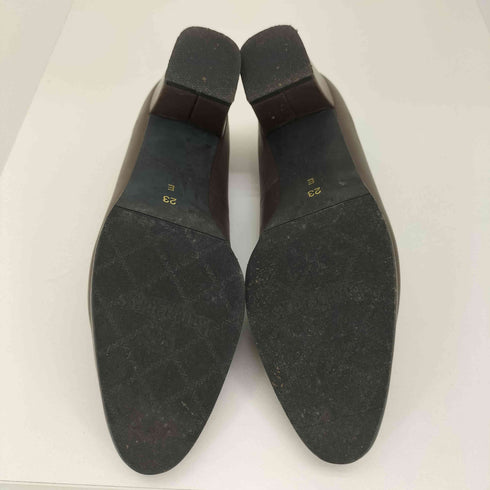バーバリーロンドン BURBERRY LONDON レザー ヒール パンプス レディース JPN:23