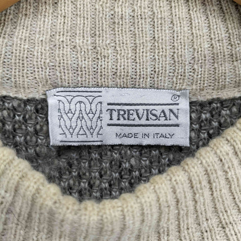 TREVISAN MADE IN ITALY 総柄クルーネックニット メンズ 48