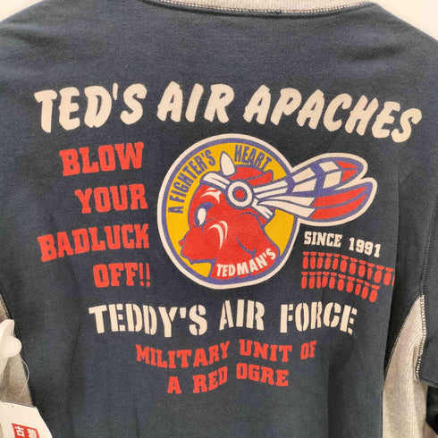 テッドカンパニー TED COMPANY U.S.AIRFORCE 前V 2トーン クルーネックスウェット メンズ US:38