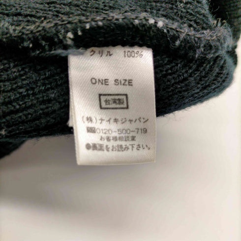 ナイキ NIKE 00S スウッシュ ロゴ 刺繍 アクリル ビーニー ニット キャップ メンズ