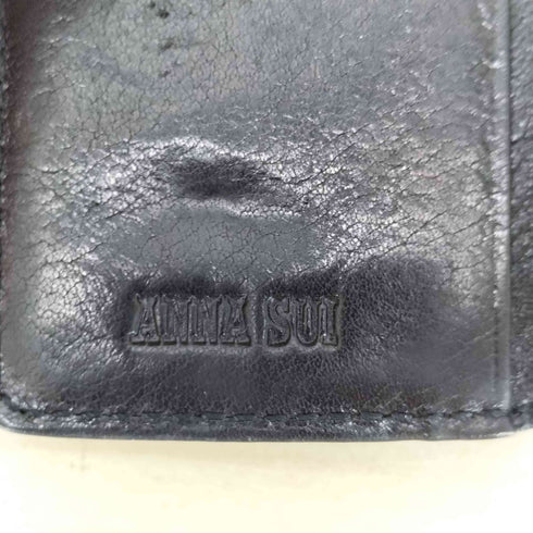 アナスイ ANNA SUI ロゴ プレート 4連 レザー キーケース レディース