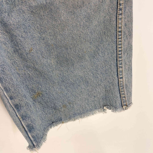 ゲスジョージズマルシアーノ GUESS BY GEORGES MARCIANO 90S USA製 OLD カットオフ ボタンフライ ショート デニムパンツ ジョーツ メンズ 34