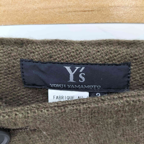 ワイズ Ys 斜めボタン ウールスカート レディース JPN:3