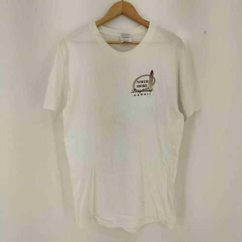 ヘインズ Hanes 90s~00s HEAVY WEIGHT HAWAII コットン 両面プリント クルーネックTシャツ メンズ import:M