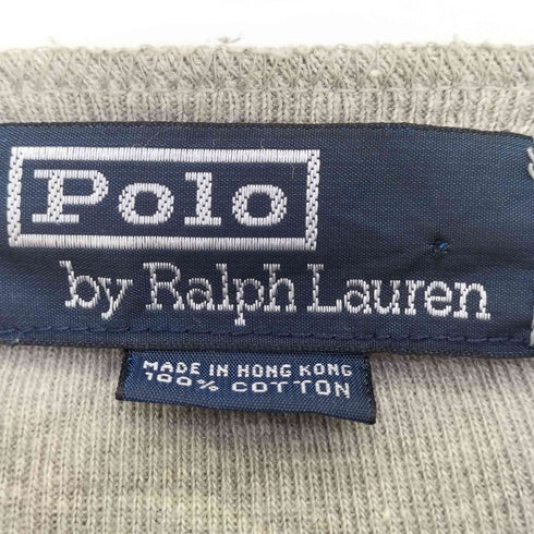 ポロバイラルフローレン Polo by RALPH LAUREN 90s~00s 猫目ボタン コットン ヘンリーネックTシャツ ポニーなし メンズ import:M
