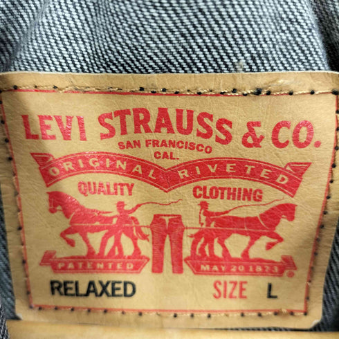 リーバイス Levis RELAXED 4th型 4ポケ ダメージ加工 デニム ジャケット メンズ import:L