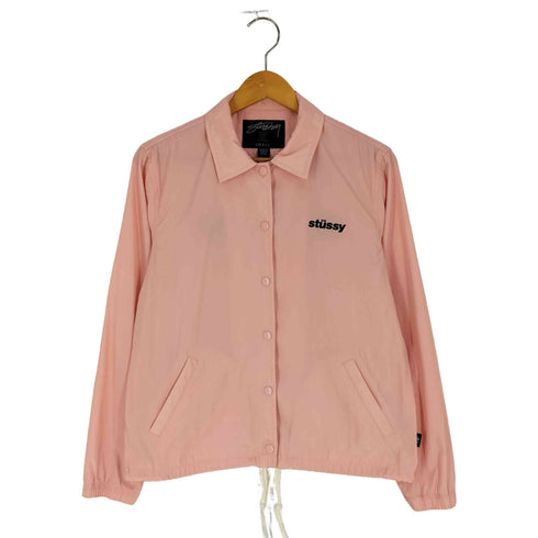 ステューシー Stussy ワールドツアー 両面ロゴプリント コーチジャケット レディース import:S