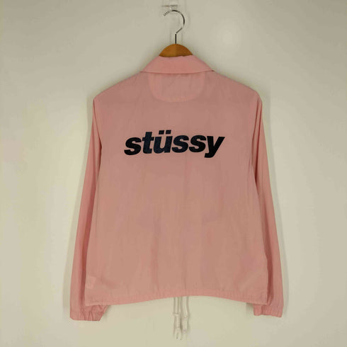 ステューシー Stussy ワールドツアー 両面ロゴプリント コーチジャケット レディース import:S