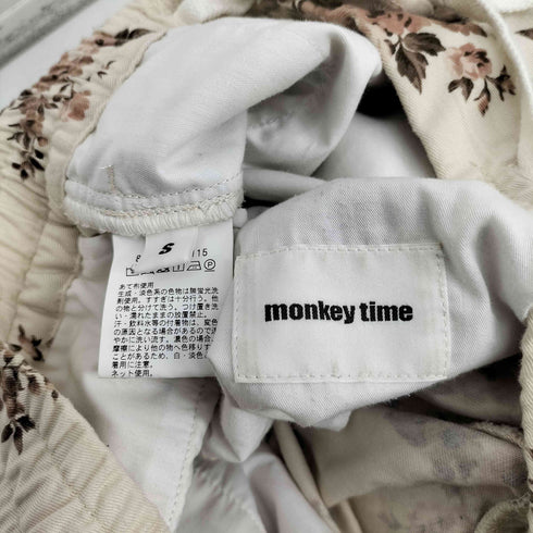 モンキータイム MONKEY TIME KATURAGI FLOWER PRINT EASY 花柄 イージー コットン パンツ メンズ JPN:S