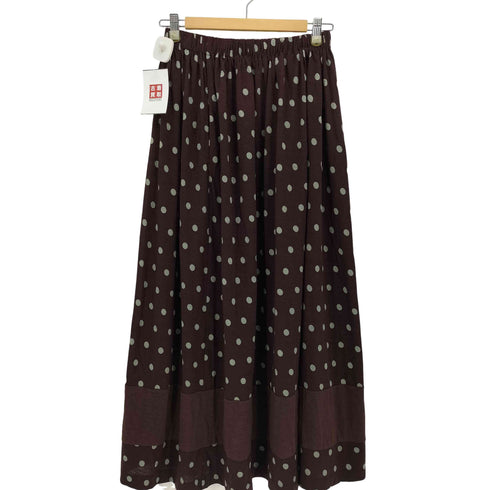 トリココムデギャルソン tricot COMME des GARCONS ドット ウール リネン スカート レディース