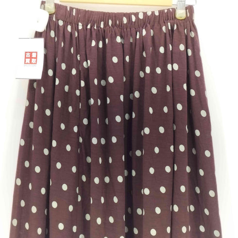 トリココムデギャルソン tricot COMME des GARCONS ドット ウール リネン スカート レディース