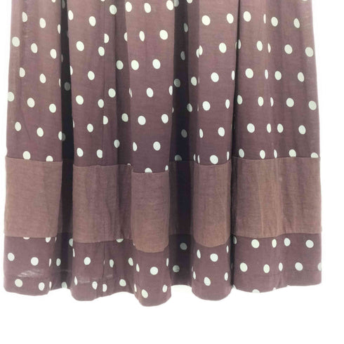トリココムデギャルソン tricot COMME des GARCONS ドット ウール リネン スカート レディース