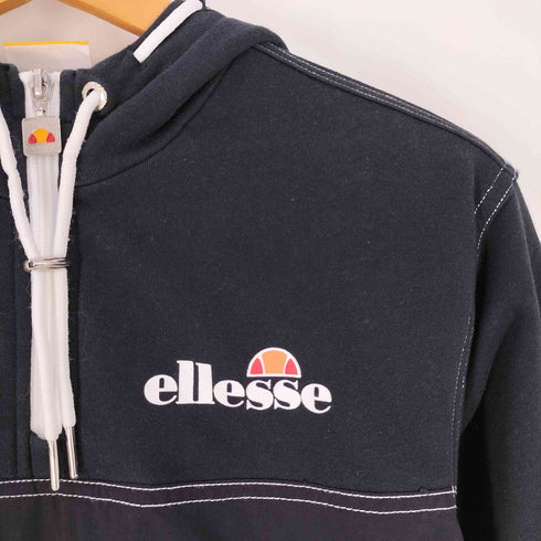 エレッセ ellesse アームライン ステッチデザイン クロップド アノラック パーカー レディース EU : 34