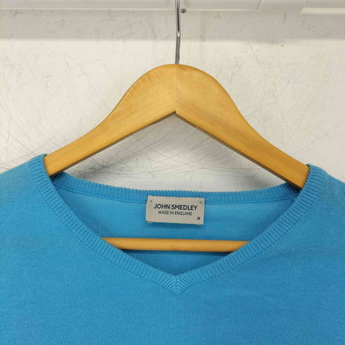 ジョンスメドレー JOHN SMEDLEY イングランド製 コットン Vネックニット メンズ JPN:M