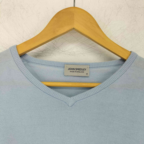ジョンスメドレー JOHN SMEDLEY イングランド製 コットン Vネックニット メンズ JPN:M
