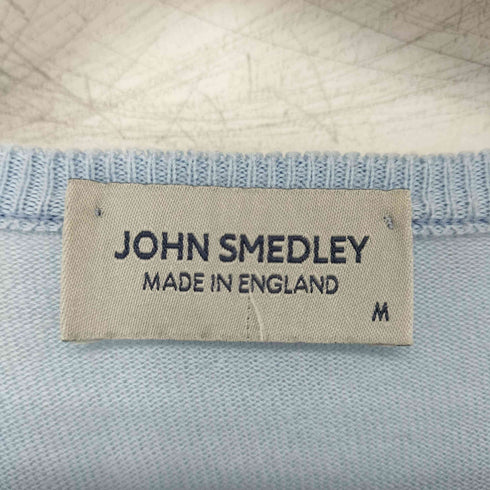ジョンスメドレー JOHN SMEDLEY イングランド製 コットン Vネックニット メンズ JPN:M