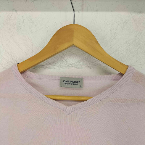 ジョンスメドレー JOHN SMEDLEY イングランド製 コットン Vネックニット メンズ JPN:M