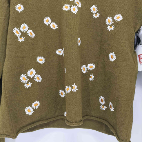 トリココムデギャルソン tricot COMME des GARCONS ガーベラ刺繍 クルーネックニット レディース